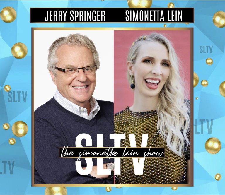 Jerry Springer Guests On The Simonetta Lein Show On SLTV