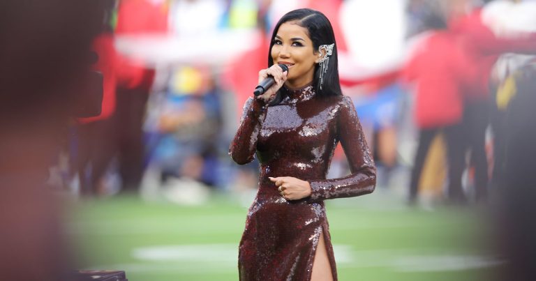 Jhené Aiko Nails Her Super Bowl Debut in a Sequined,