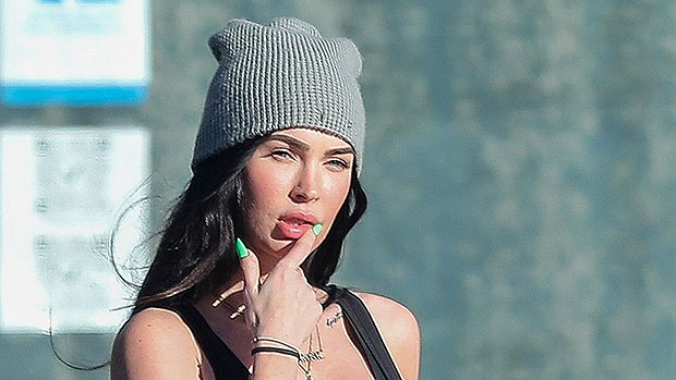 Megan Fox Wears Black Crop Top For Relaxing Spa Day