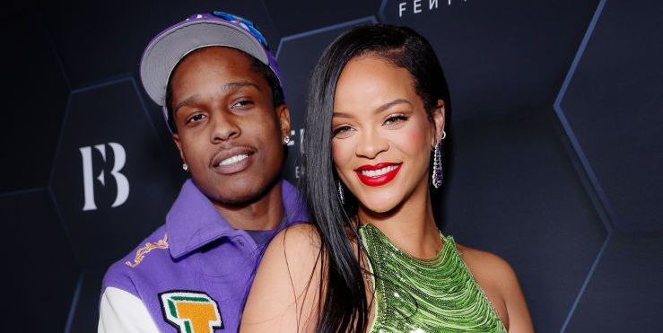 Rihanna and A$AP Rocky Were Very Smitten Parents-To-Be at Fenty’s