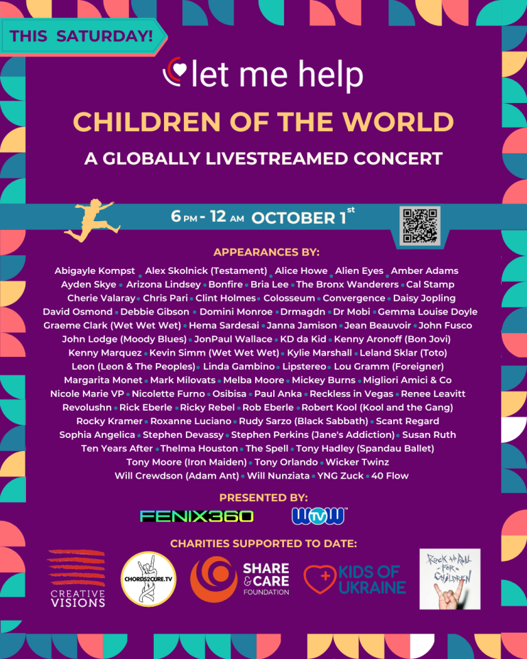 The Illustrious Paul Anka Appears on the Let Me Help, Inc 6 Hour Benefit for the “Children of the World” on October 1, 2022 ￼