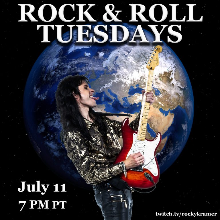 Rocky Kramer’s Rock & Roll Tuesdays Presents “We Are The World” Tuesday July 11th, 2023, 7 PM PT on Twitch